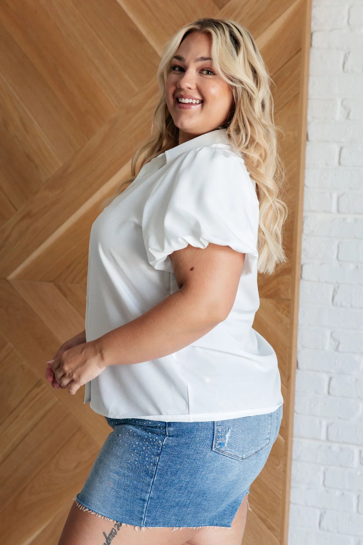Sixth Sense Balloon Sleeve Blouse