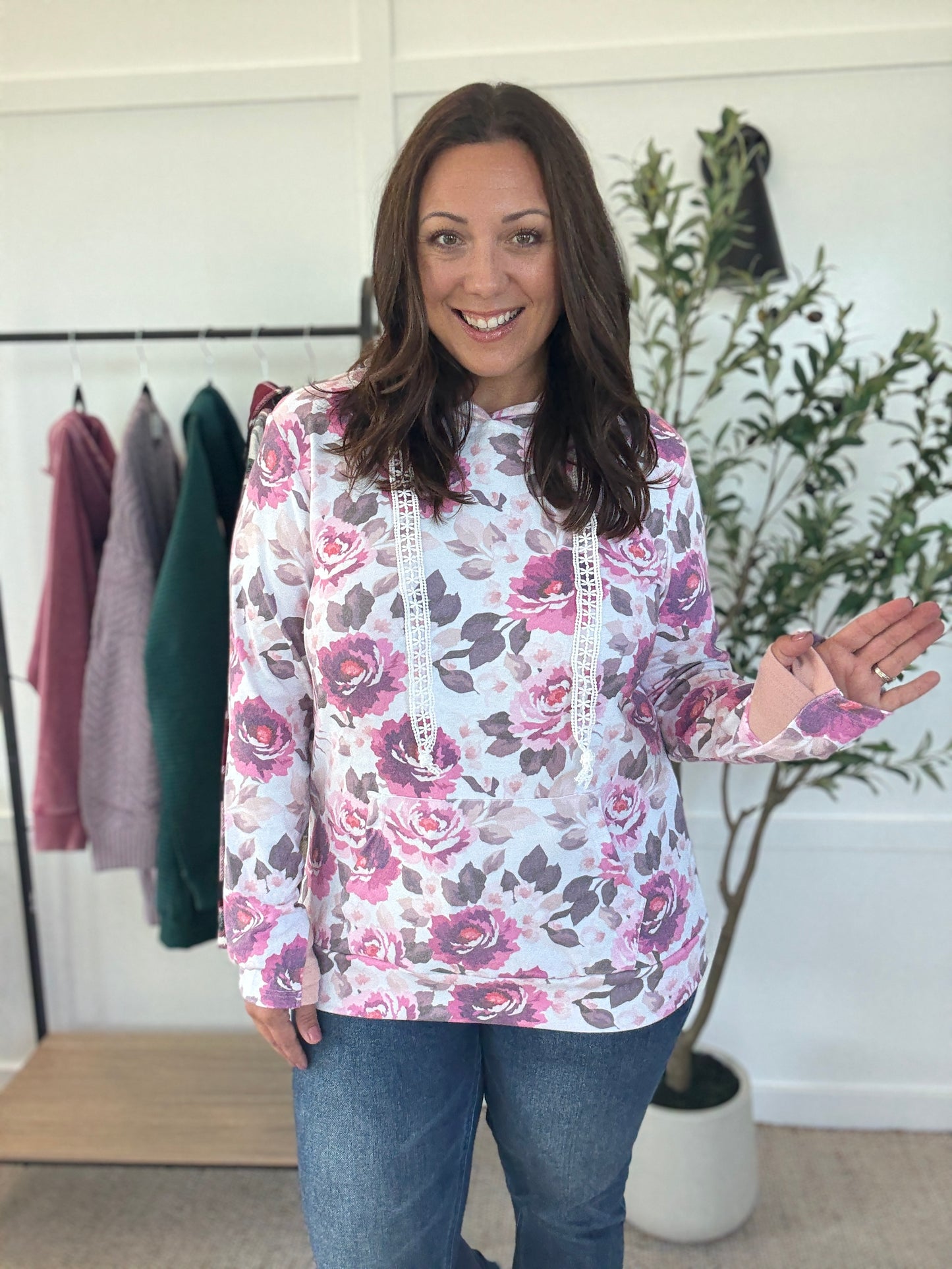 Michelle Mae Hailey Pullover Hoodie - Autumn Blossom