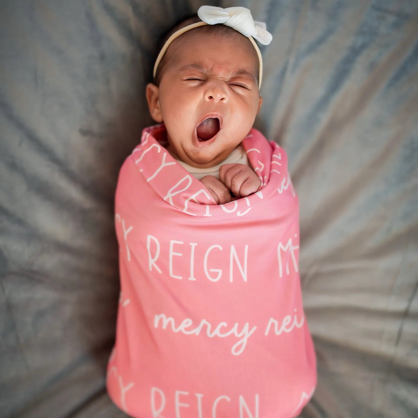 Preorder: Personalized Font Duo Blanket or Swaddle - Style 2