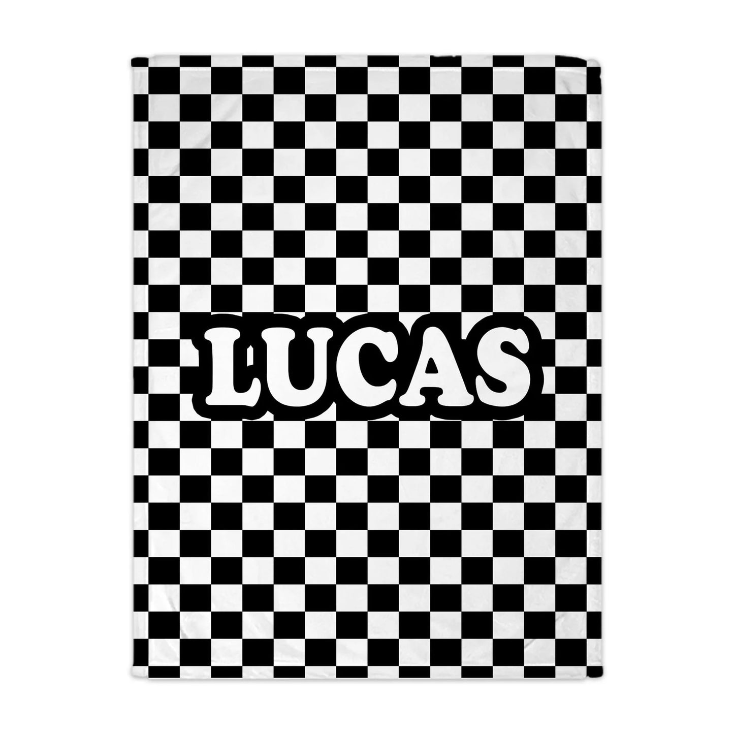 Preorder: Personalized Checkered Name Blanket