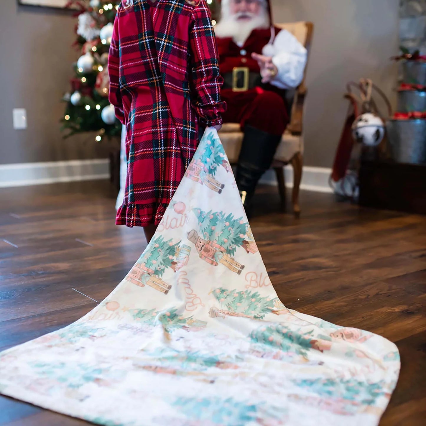 Preorder: Personalized Christmas Name Blanket (3 Options)