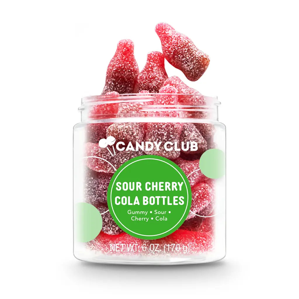 Candy Club Sour Cherry Cola Bottle Gummies