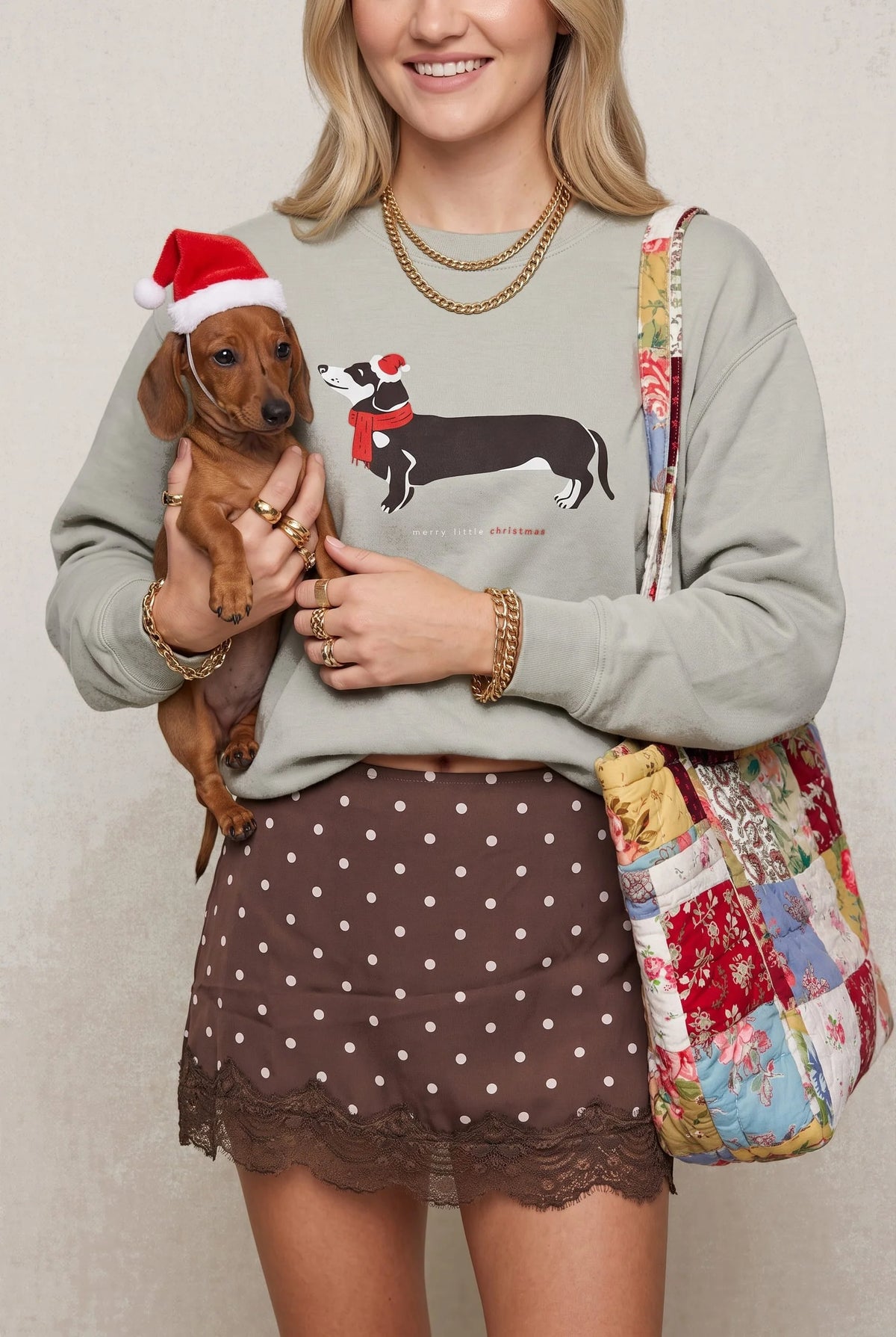 PREORDER  Merry Little Weenie Dog Sweatshirt