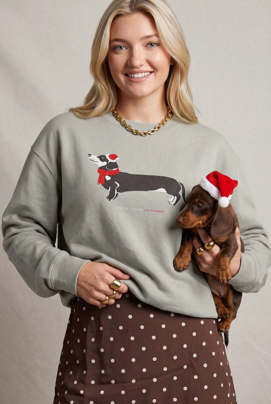 PREORDER  Merry Little Weenie Dog Sweatshirt