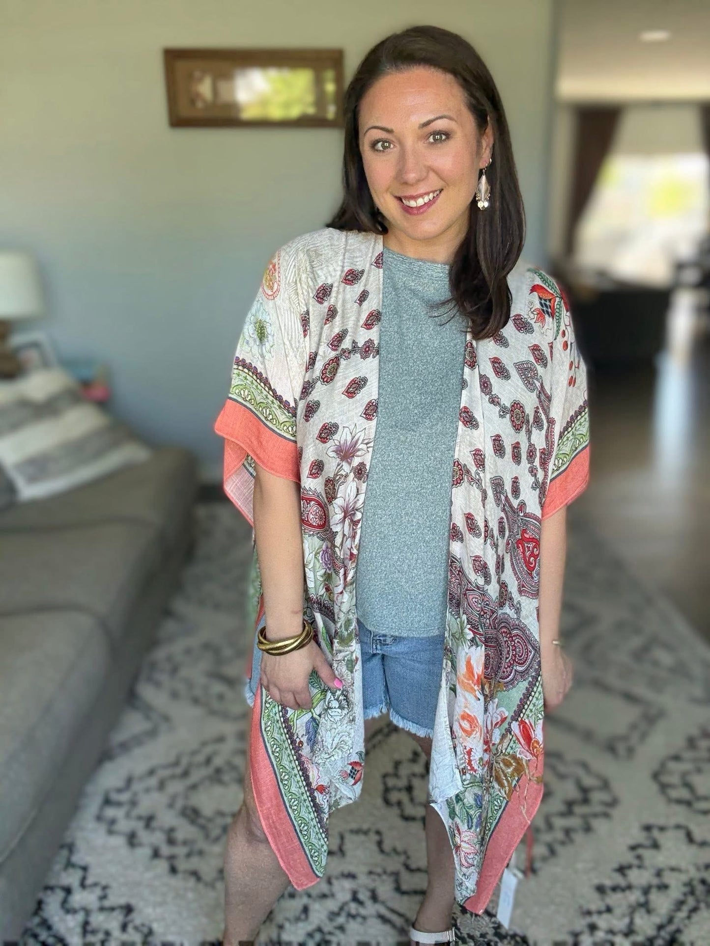 Tide to Me Open Front Kimono