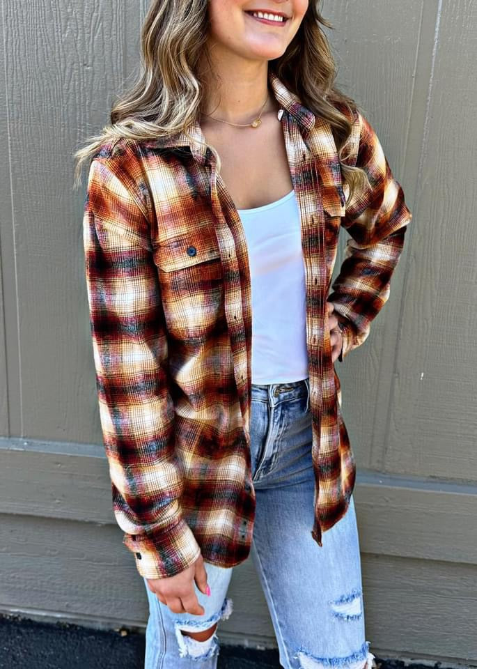 Bleach Distressed Flannels