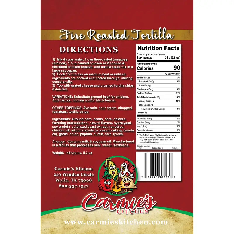 Carmie's Soup Mix - Chicken Tortilla