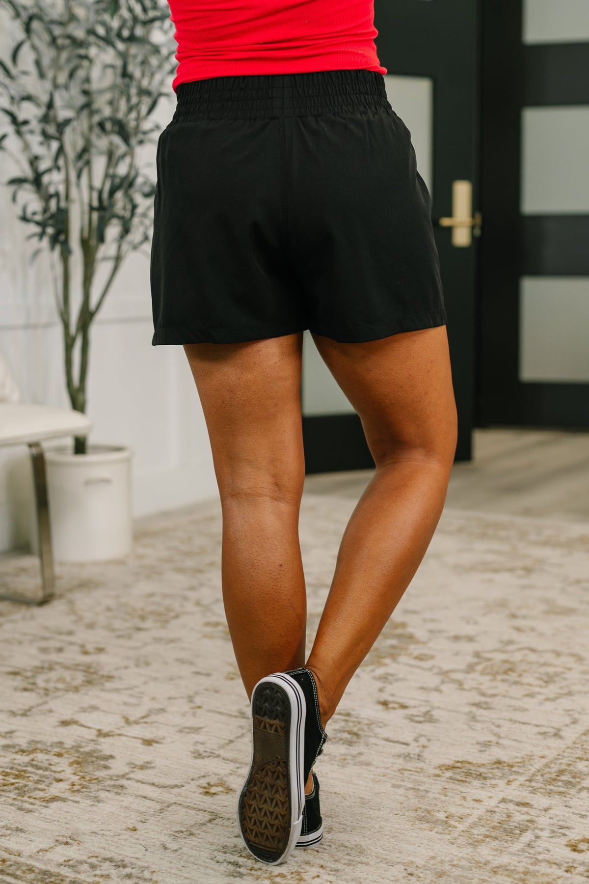 Call it What you Wanna Drawstring Skort in Black