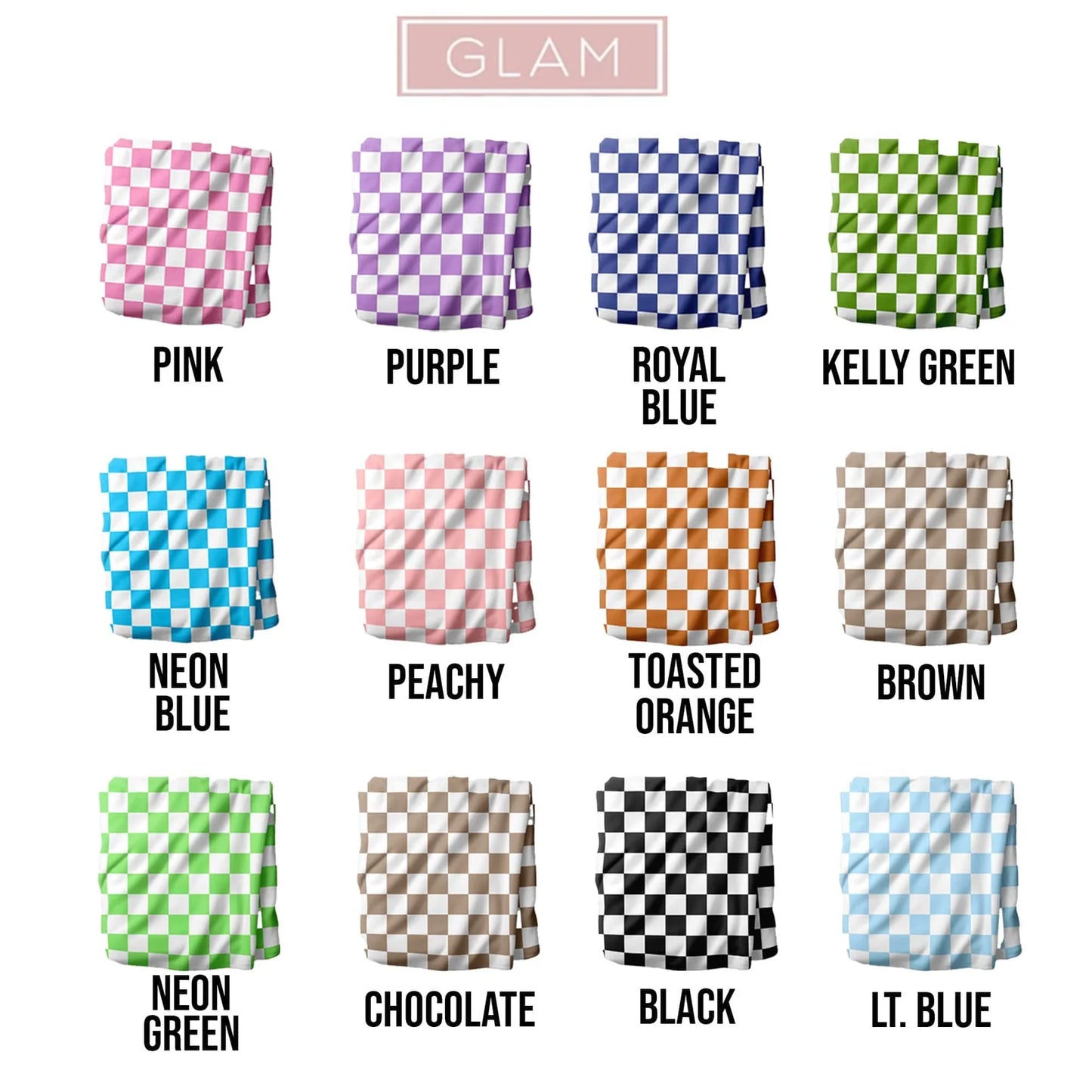 Preorder: Personalized Checkered Name Blanket
