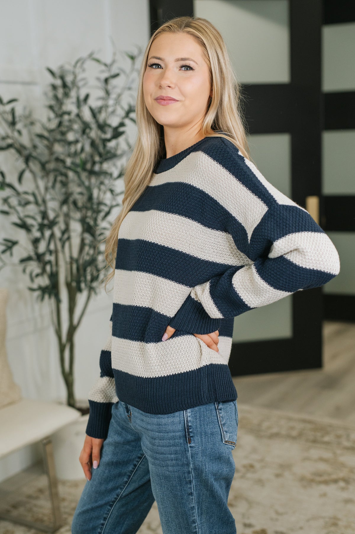 Classically Careless Drop Shoulder Sweater