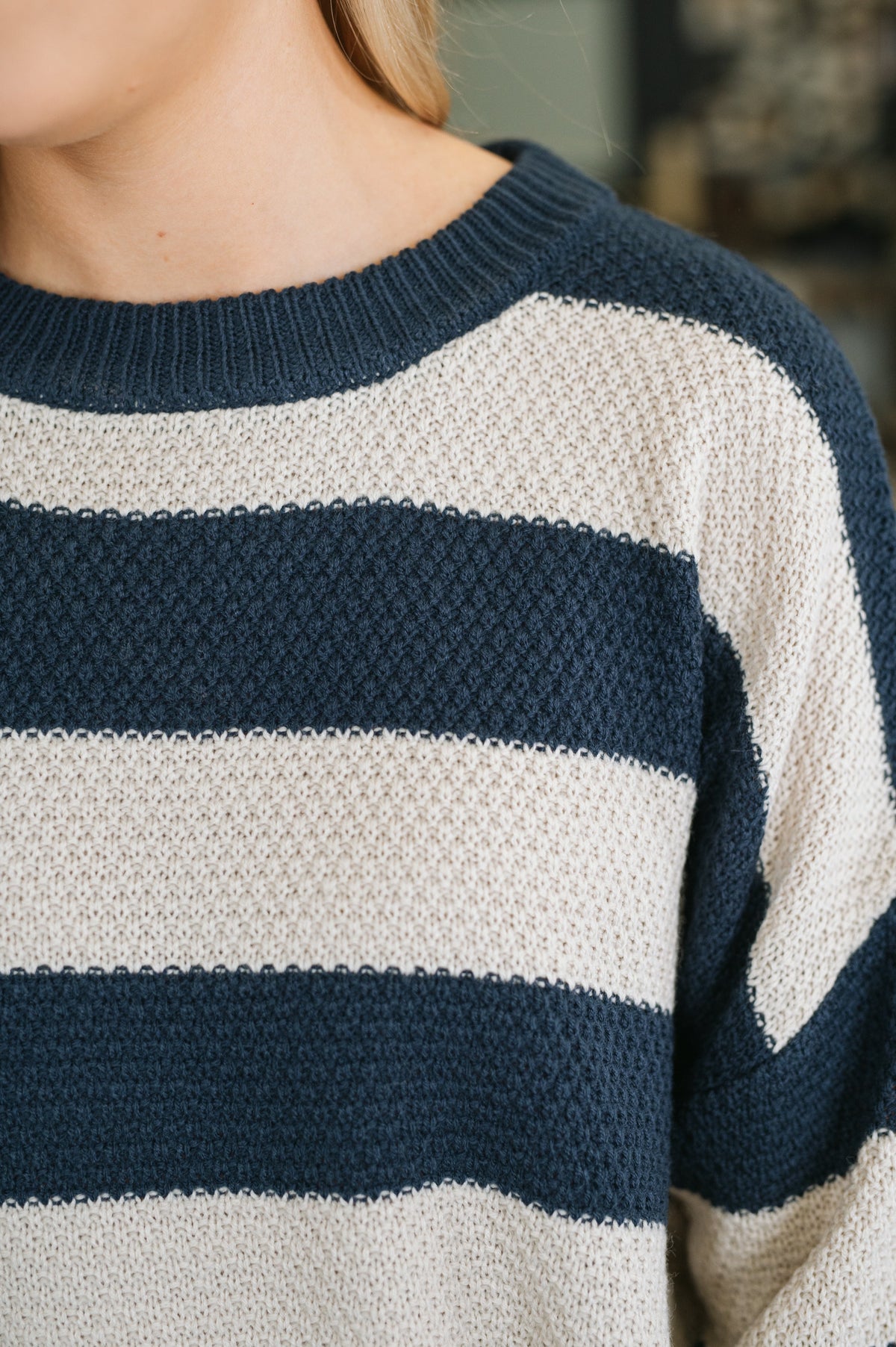 Classically Careless Drop Shoulder Sweater