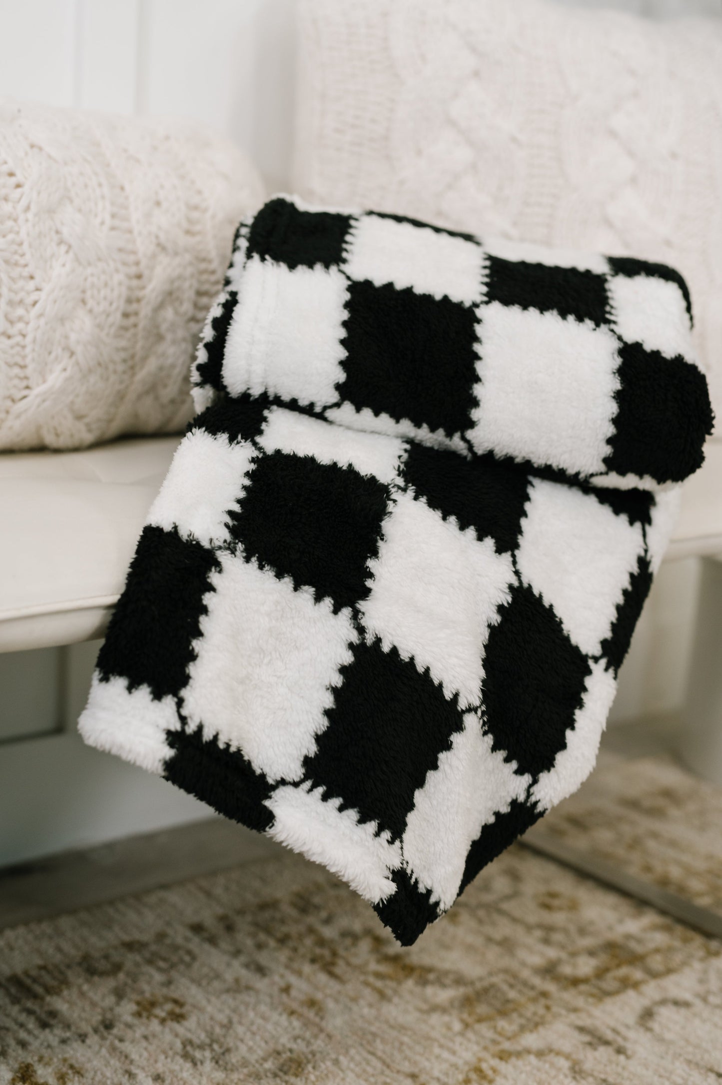 Cookies & Cream Checks Blanket