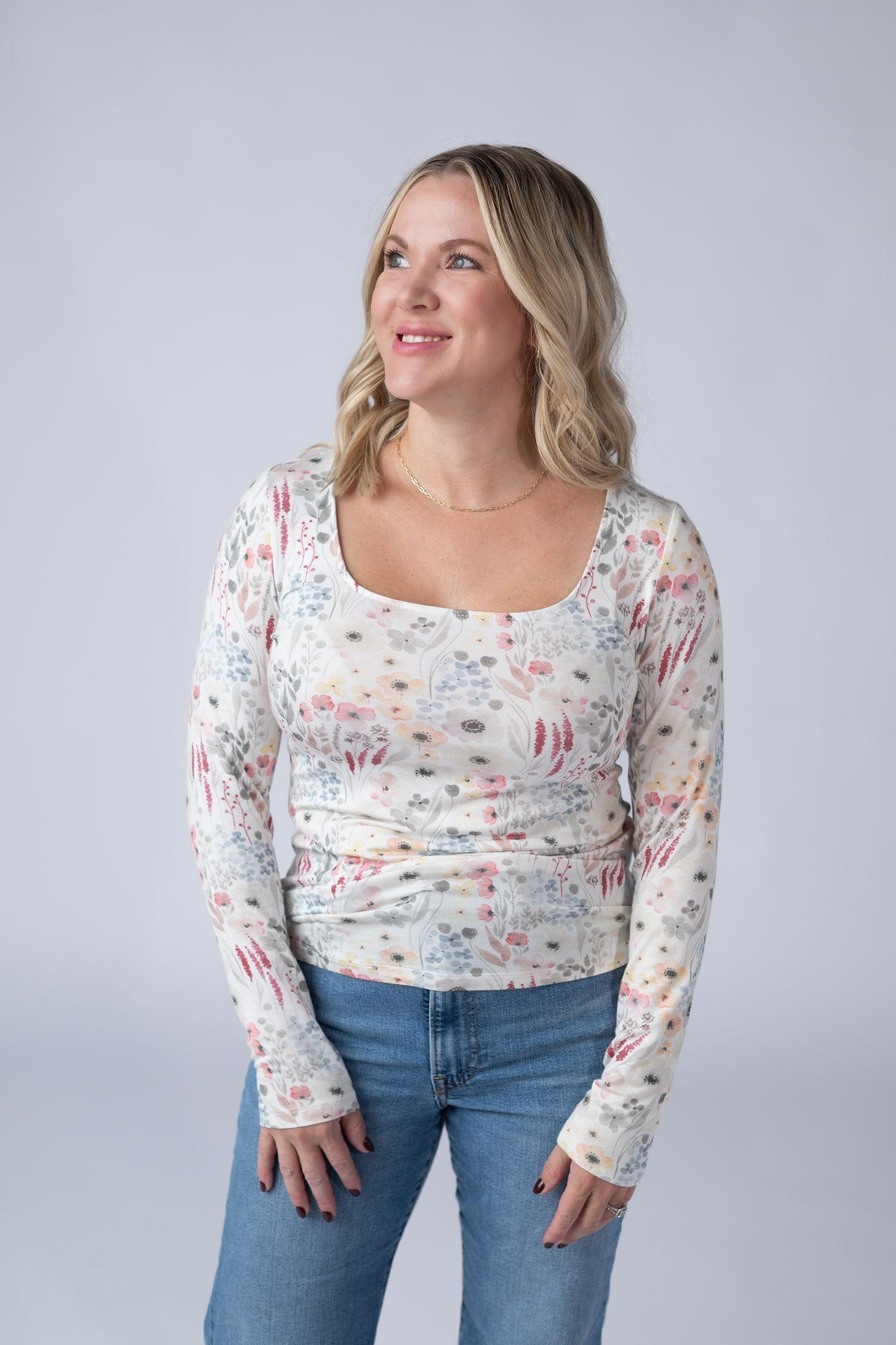 Michelle Mae Alyssa Long Sleeve Top - Wildflower Gardens