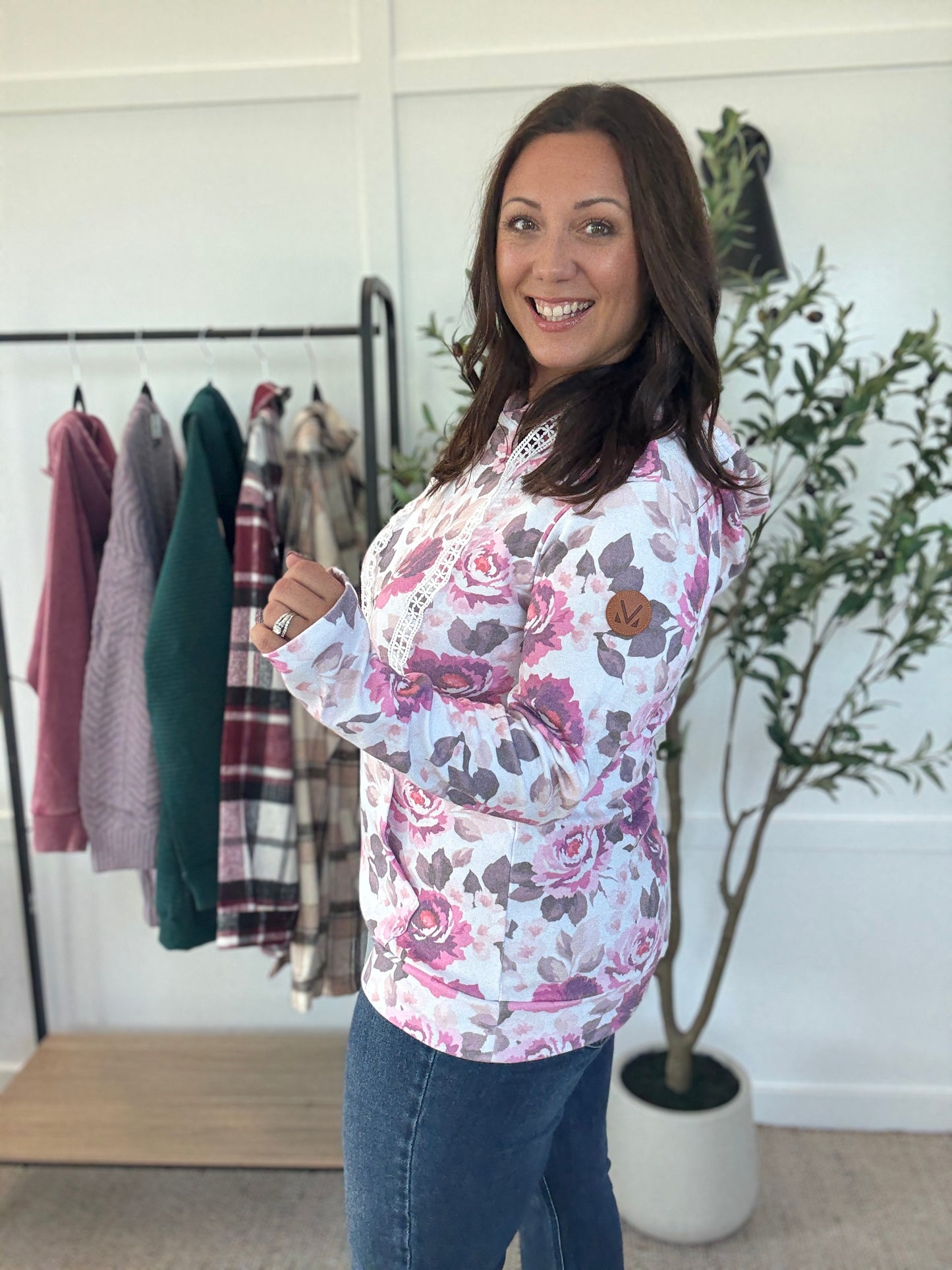 Michelle Mae Hailey Pullover Hoodie - Autumn Blossom