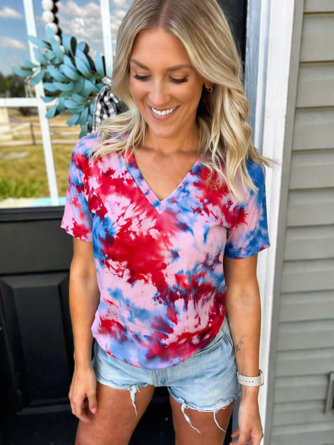 PREORDER: Patriotic Ice Dye (multiple shirt options)