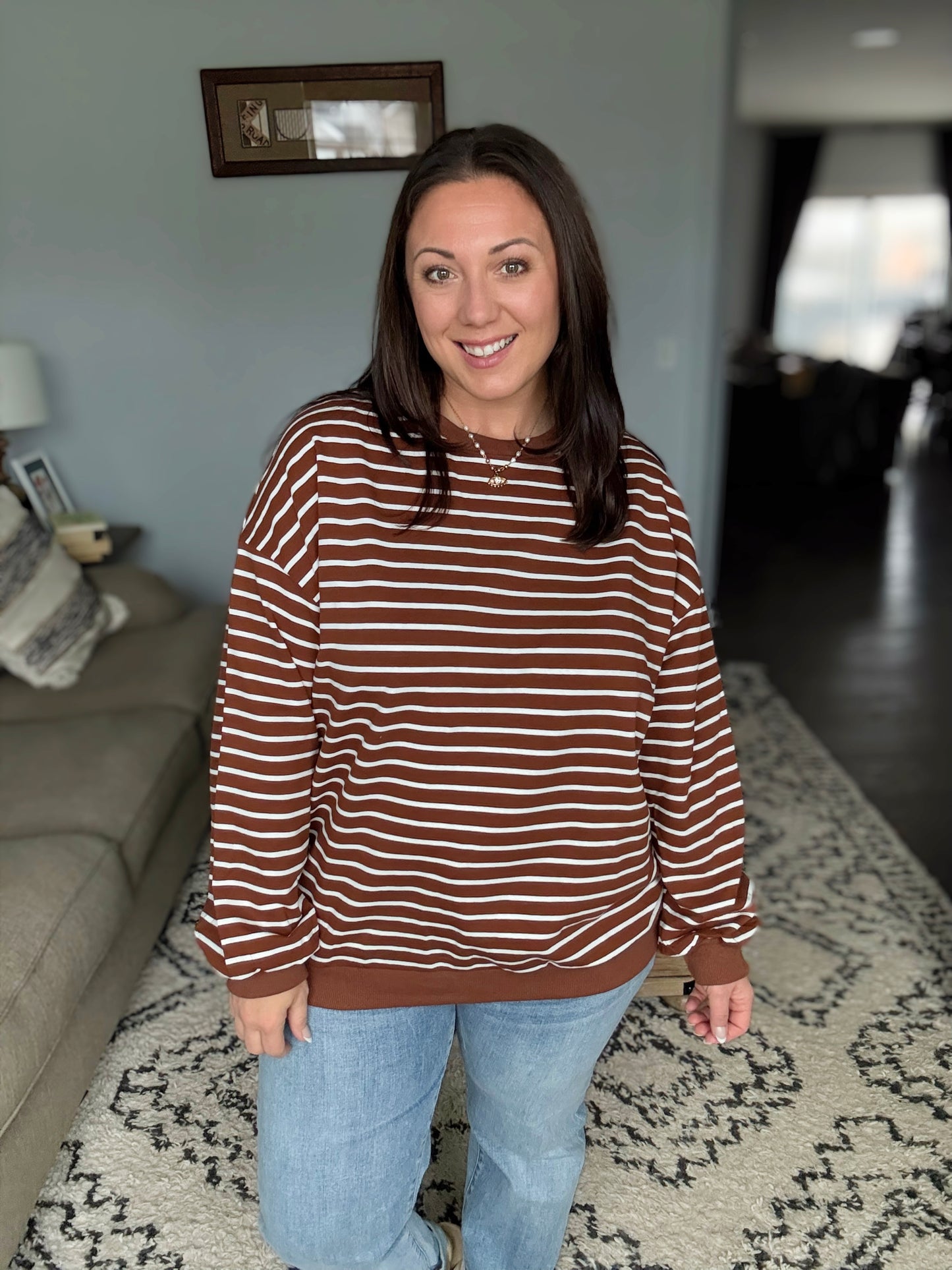 Preorder: Lovelet Easy Going Striped Pullover