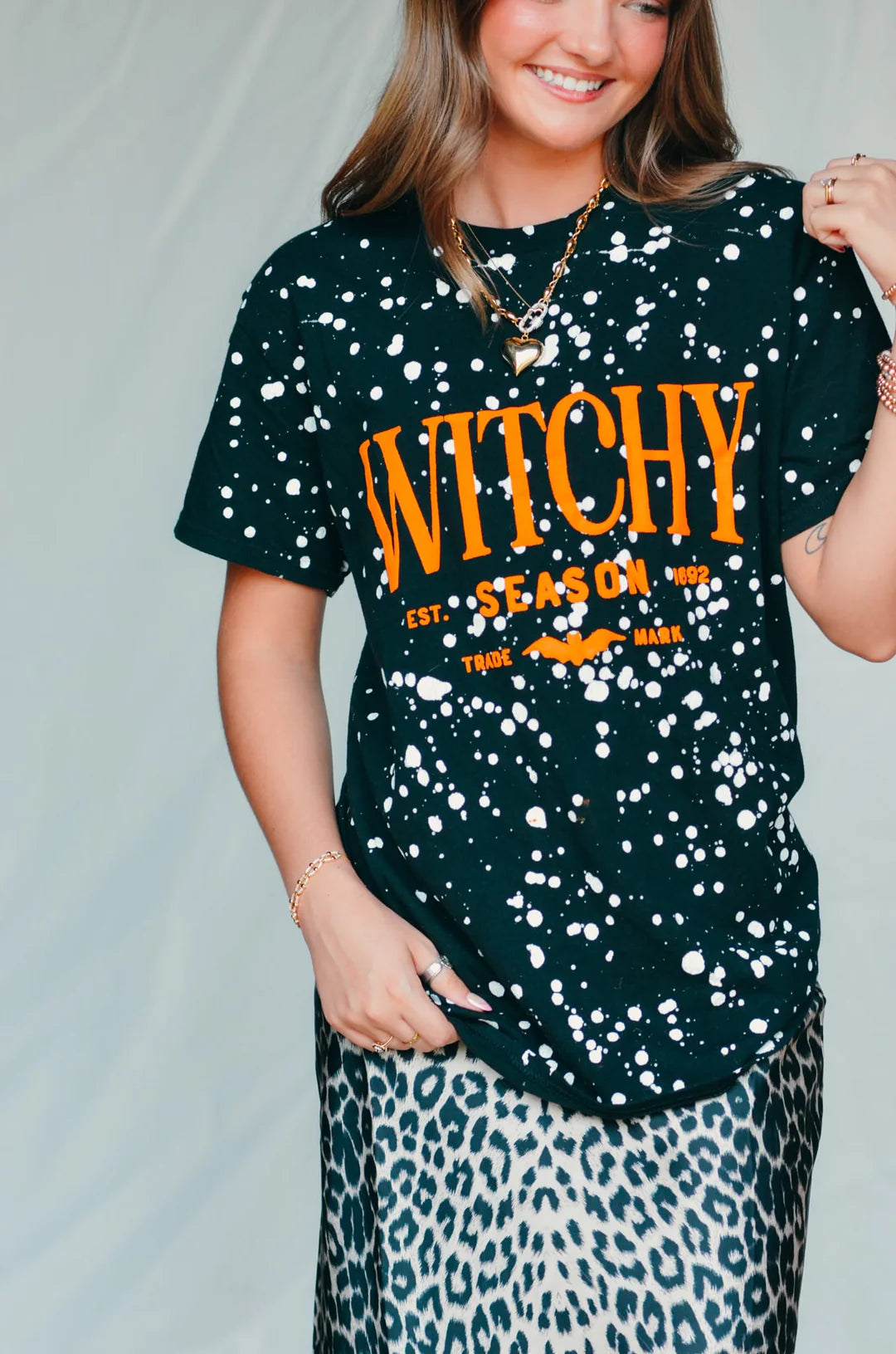 PREORDER: WITCHY SEASON SPOTTED BLACK TEE