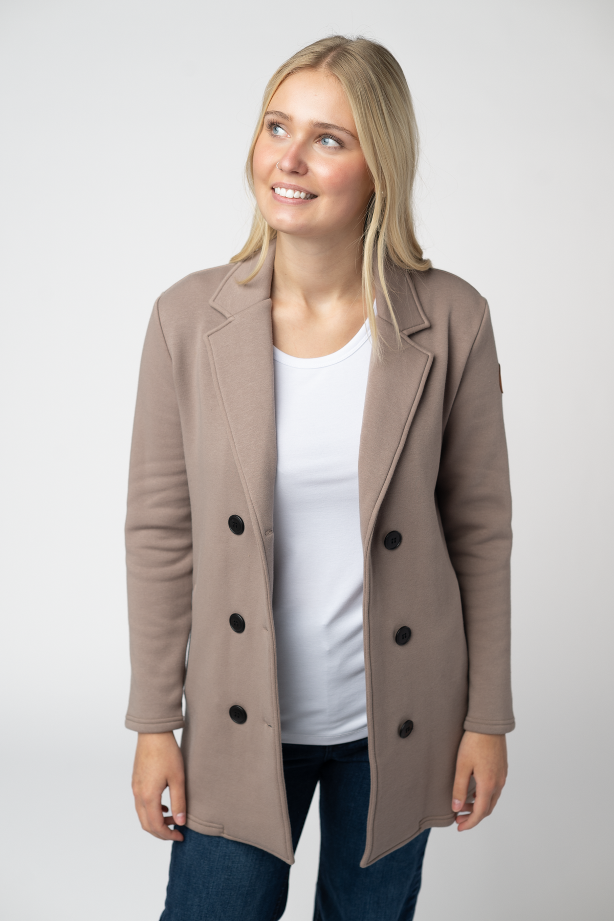 Michelle Mae Scarlett Sweater Jacket - Mocha