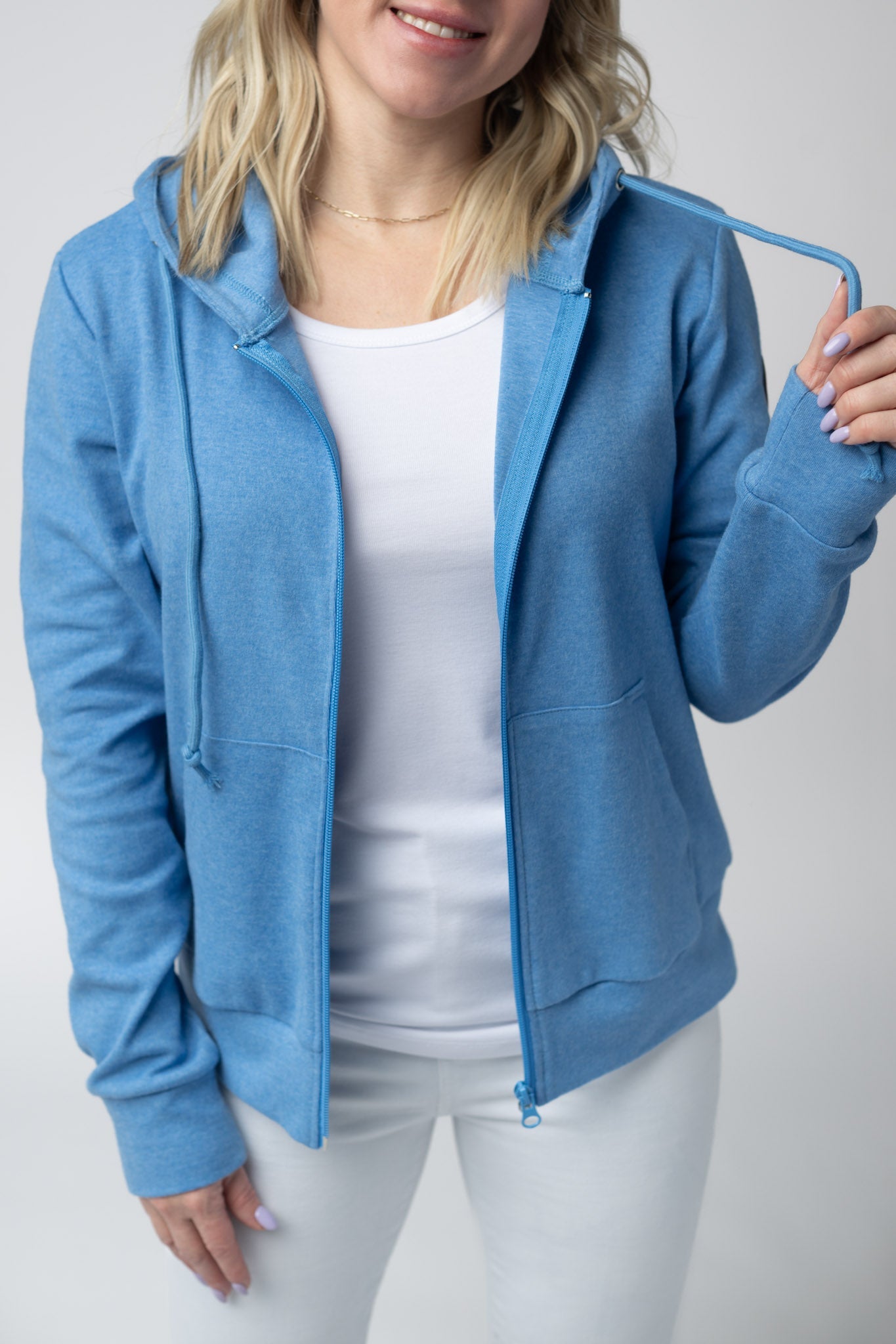 Michelle Mae Fullzip Hoodie - Blue