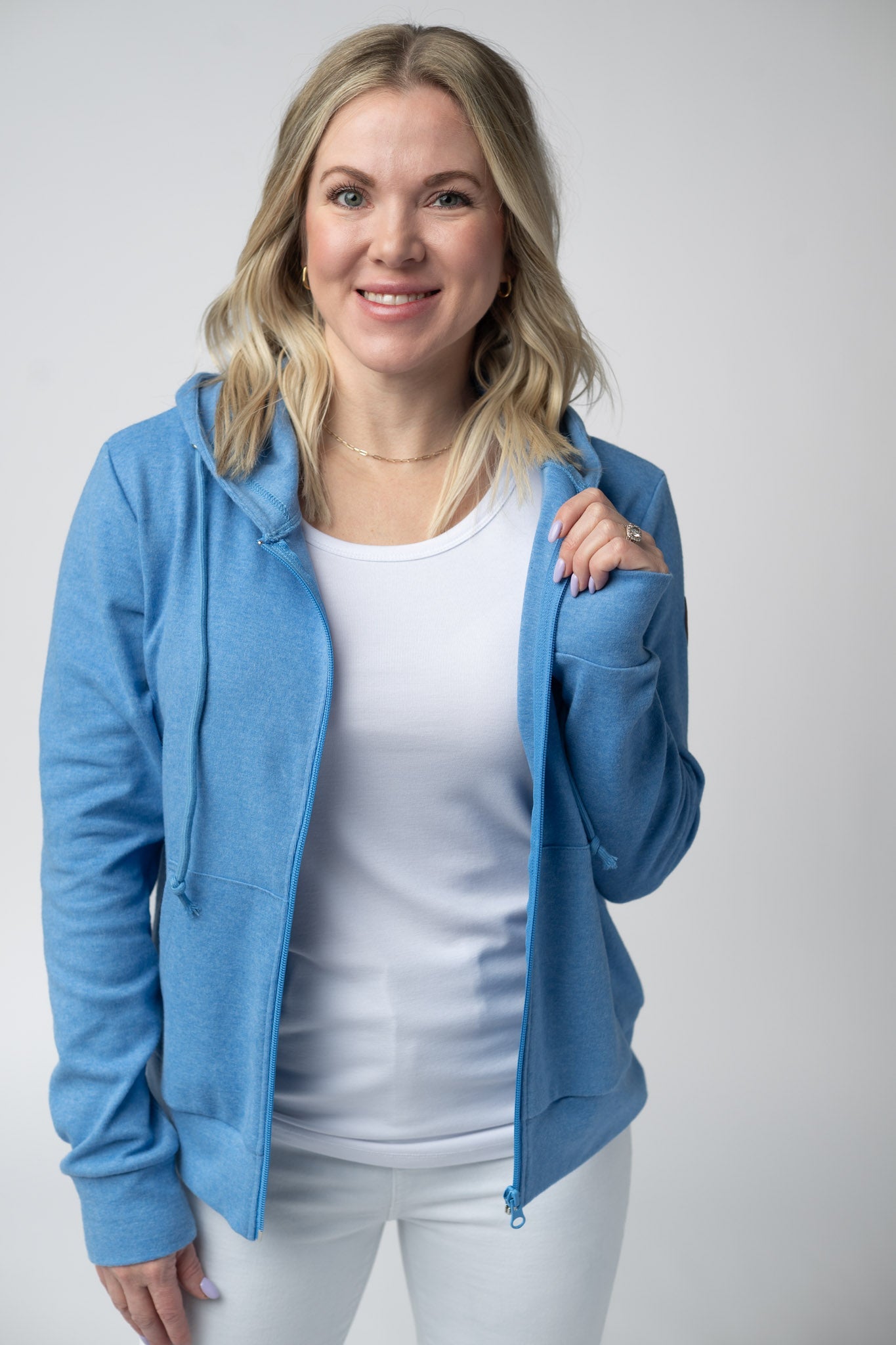 Michelle Mae Fullzip Hoodie - Blue