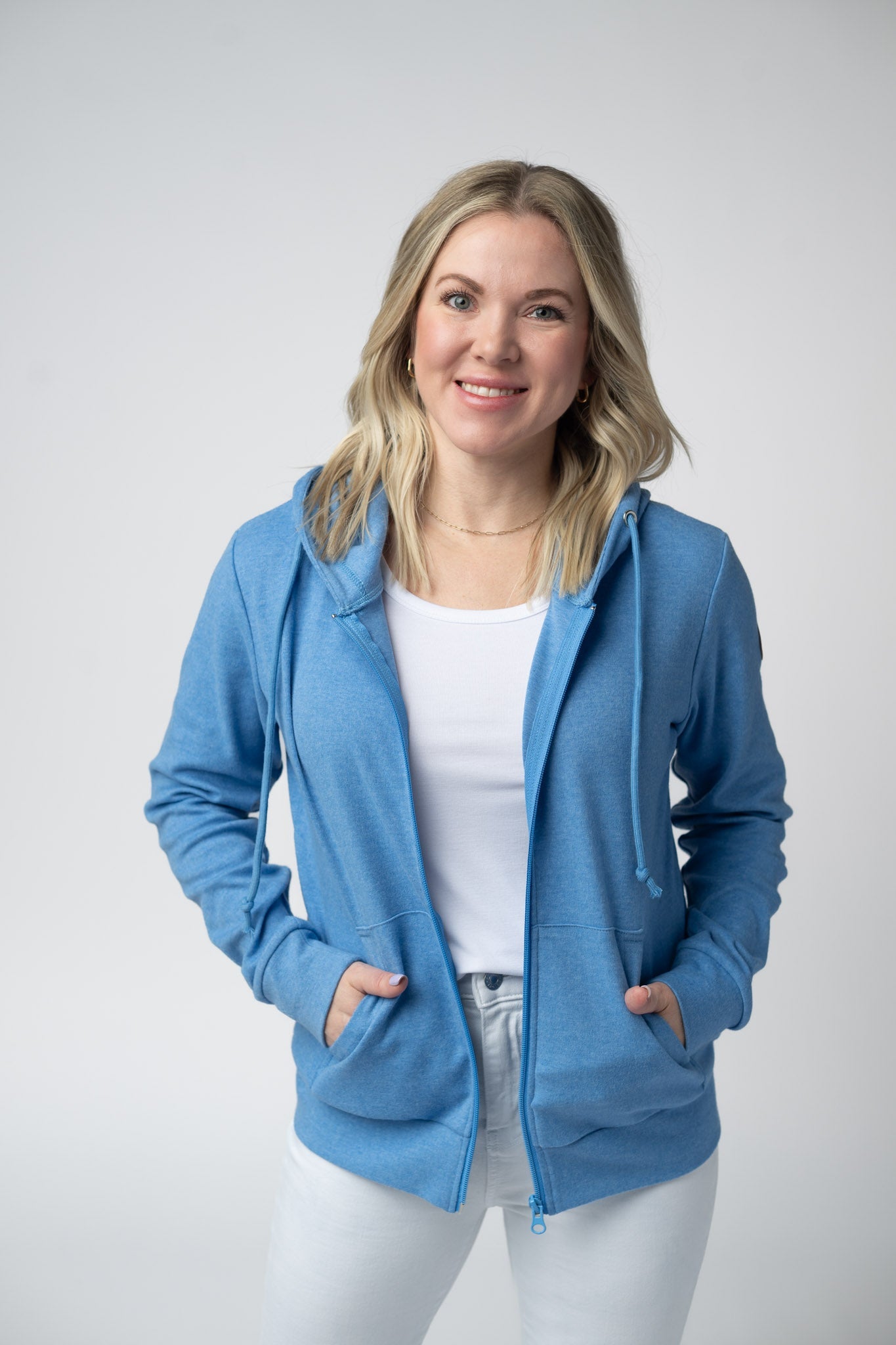 Michelle Mae Fullzip Hoodie - Blue