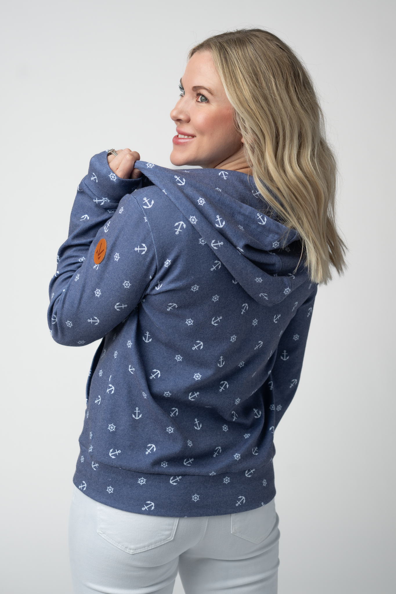 Michelle Mae Fullzip Hoodie - Nautical Navy