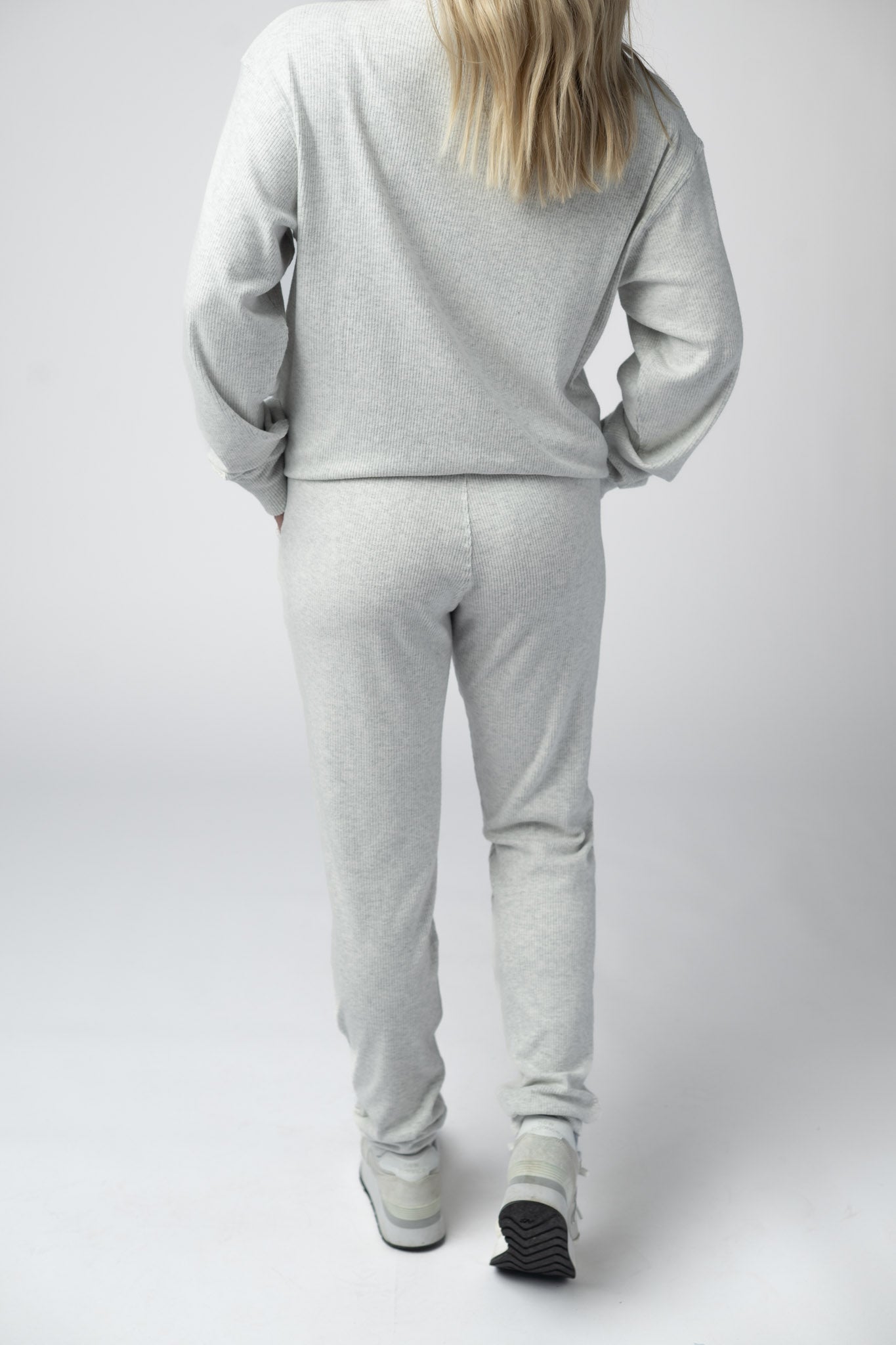 Michelle Mae Corrine Joggers - Light Grey
