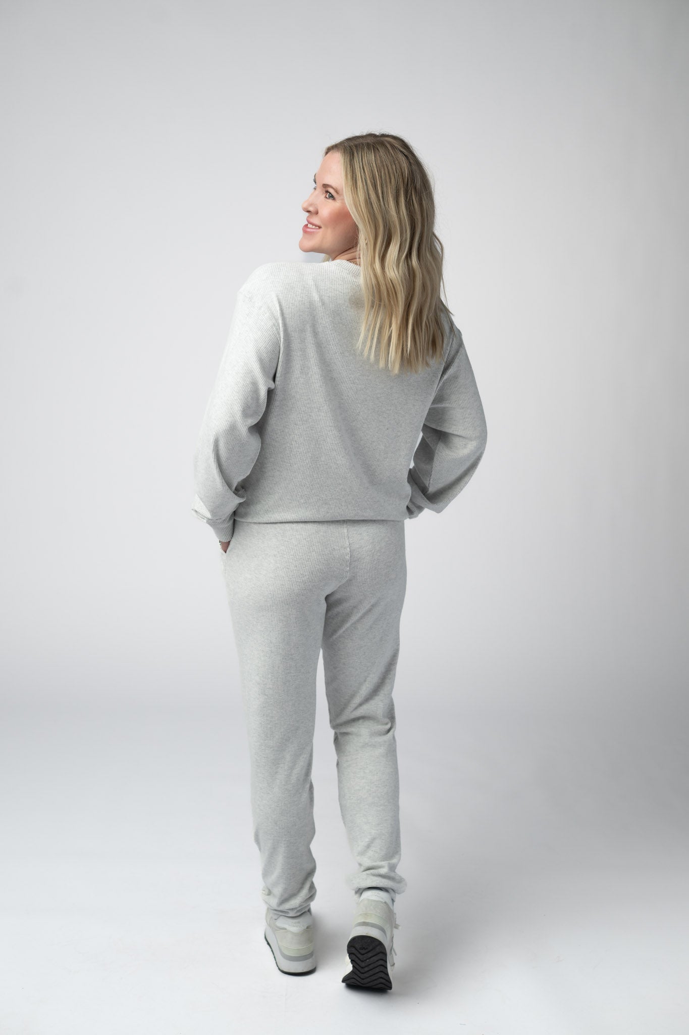 Michelle Mae Corrine Joggers - Light Grey