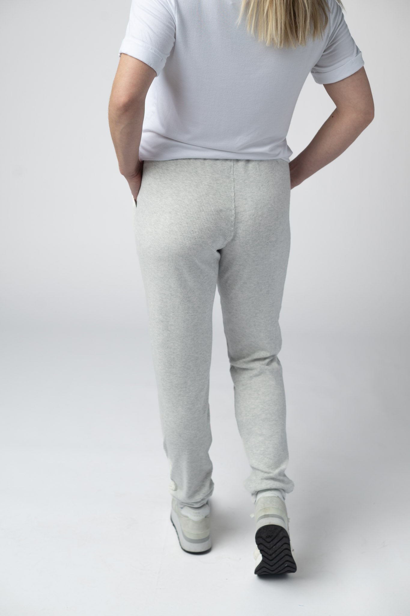 Michelle Mae Corrine Joggers - Light Grey