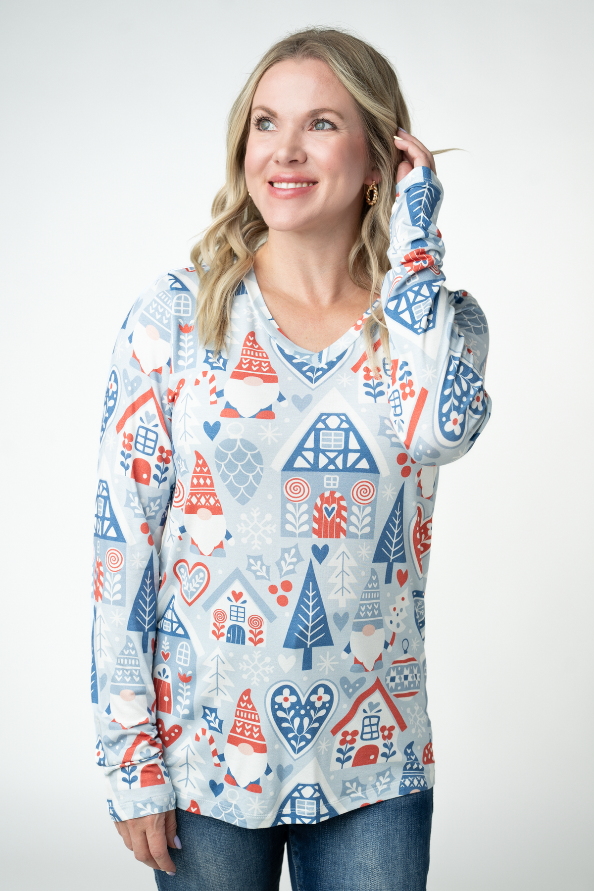 Michelle Mae Larissa Long Sleeve - Winter Gnome