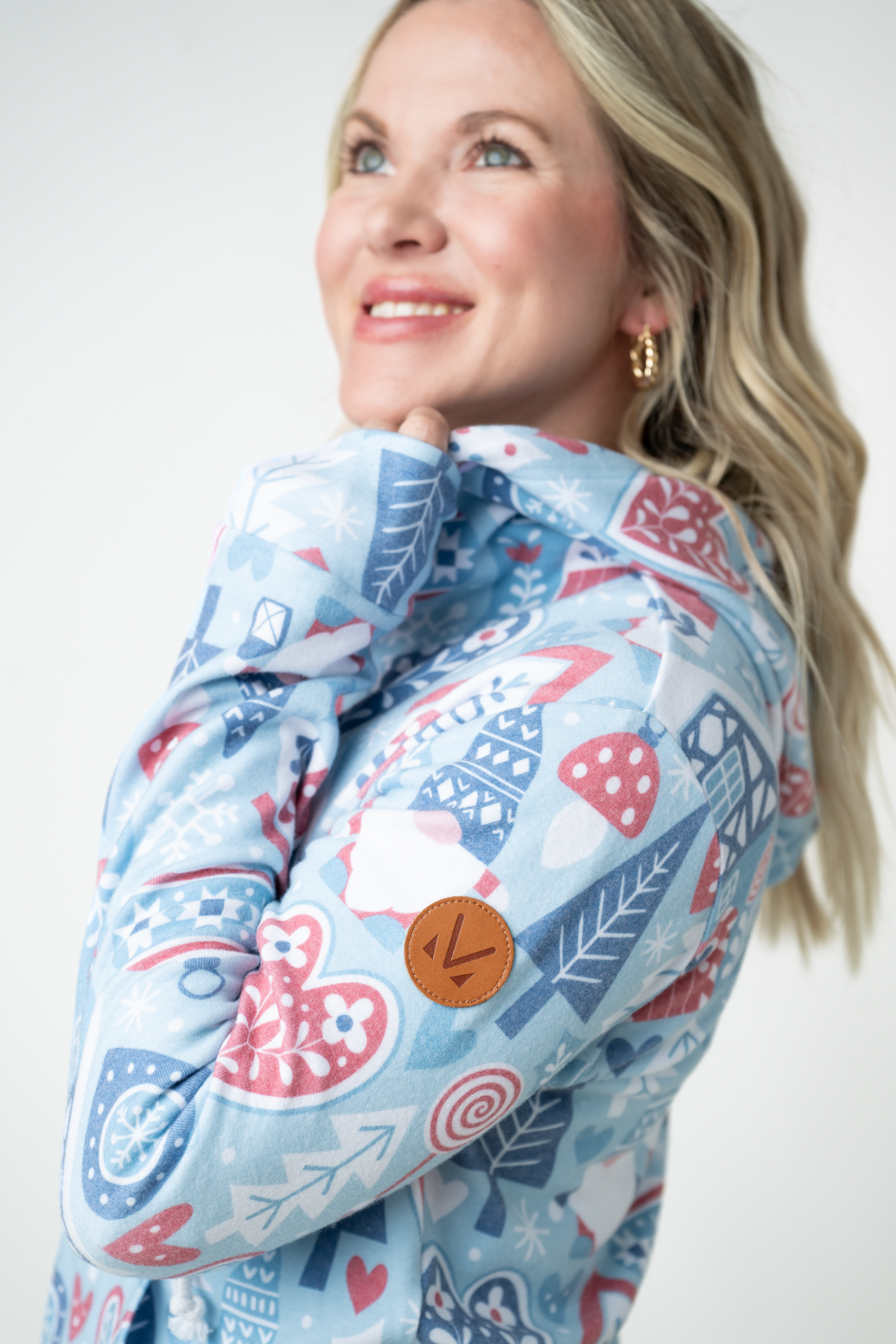Michelle Mae Fullzip Hoodie - Winter Gnome
