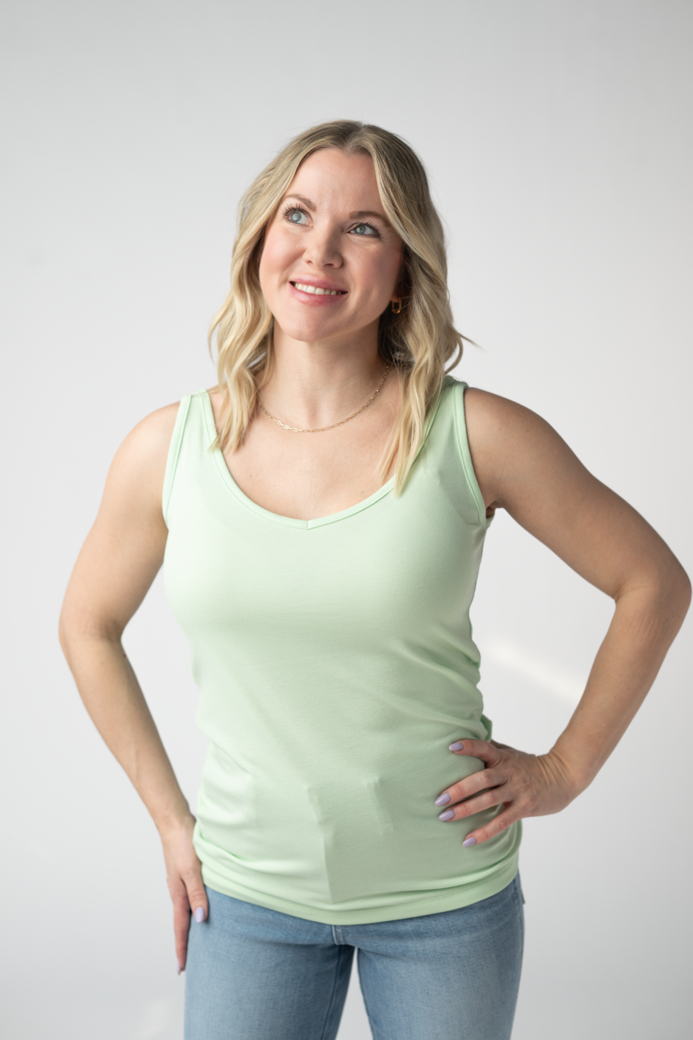 Michelle Mae Kennedy Tank - Lime