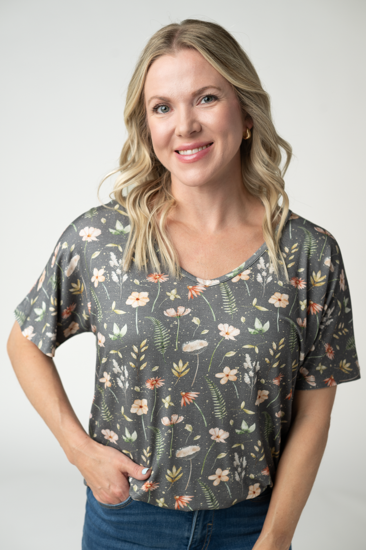 Michelle Mae Chloe Cozy Top - Wildflower Meadow