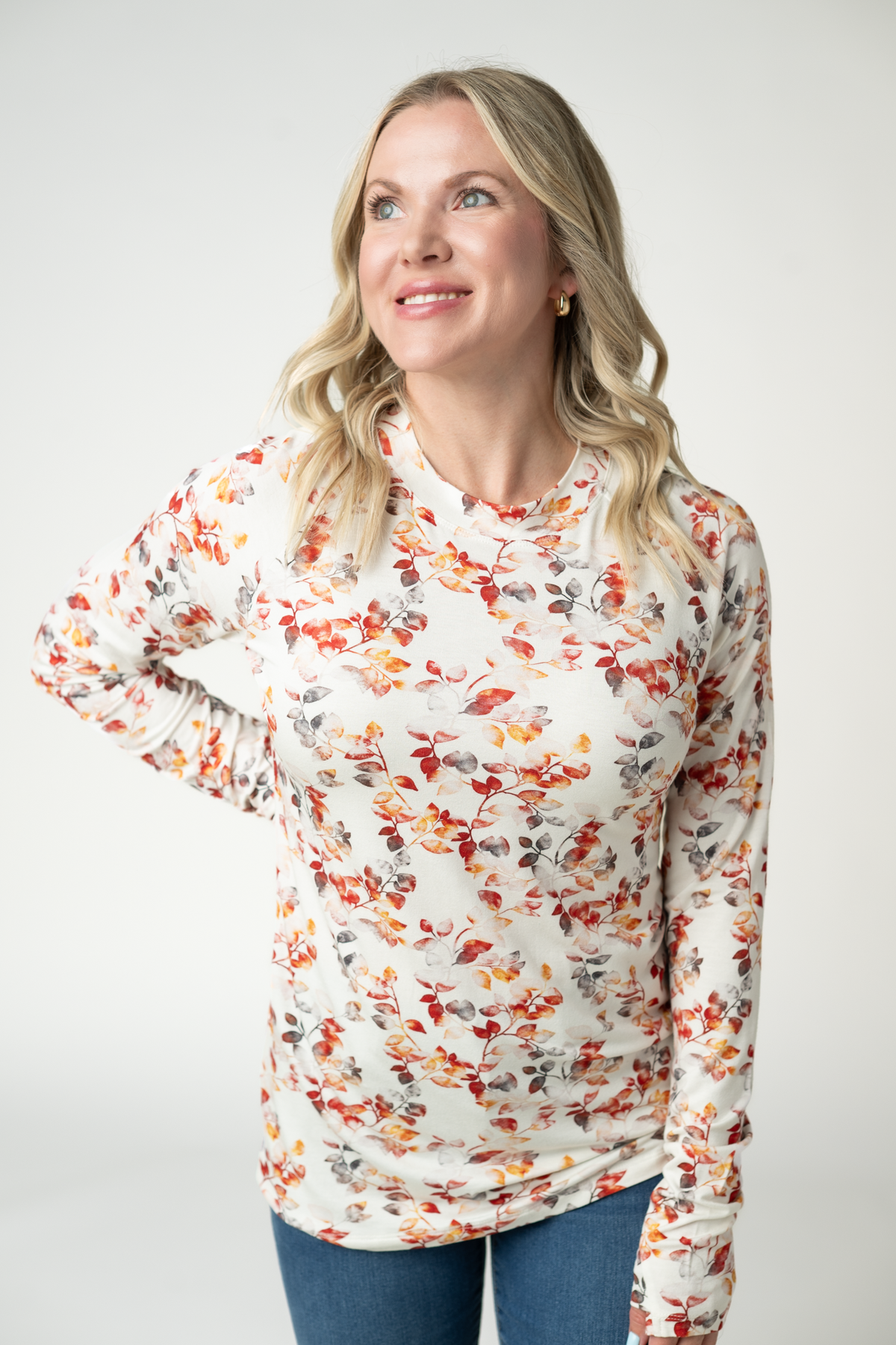 Michelle Mae Blair Long Sleeve Top - Autumn Watercolor