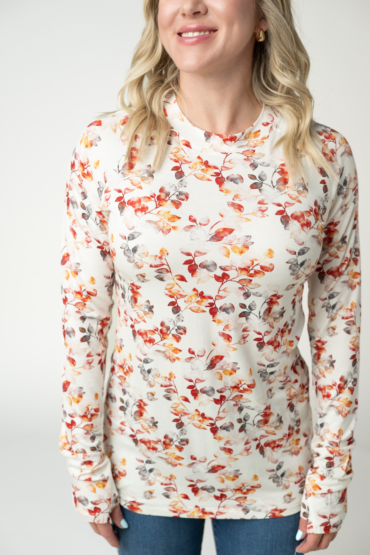Michelle Mae Blair Long Sleeve Top - Autumn Watercolor