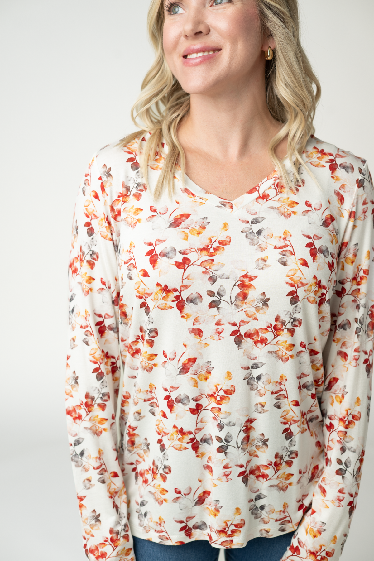 Michelle Mae Larissa Long Sleeve - Autumn Watercolor
