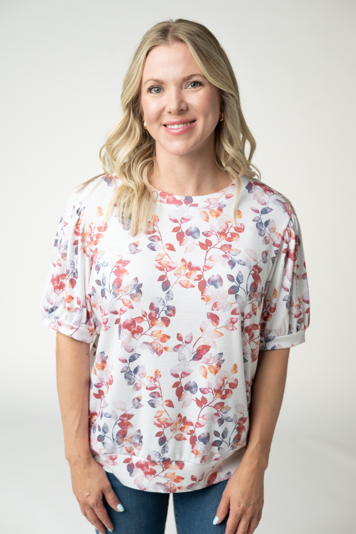 Michelle Mae Katie Cozy Top - Autumn Watercolor