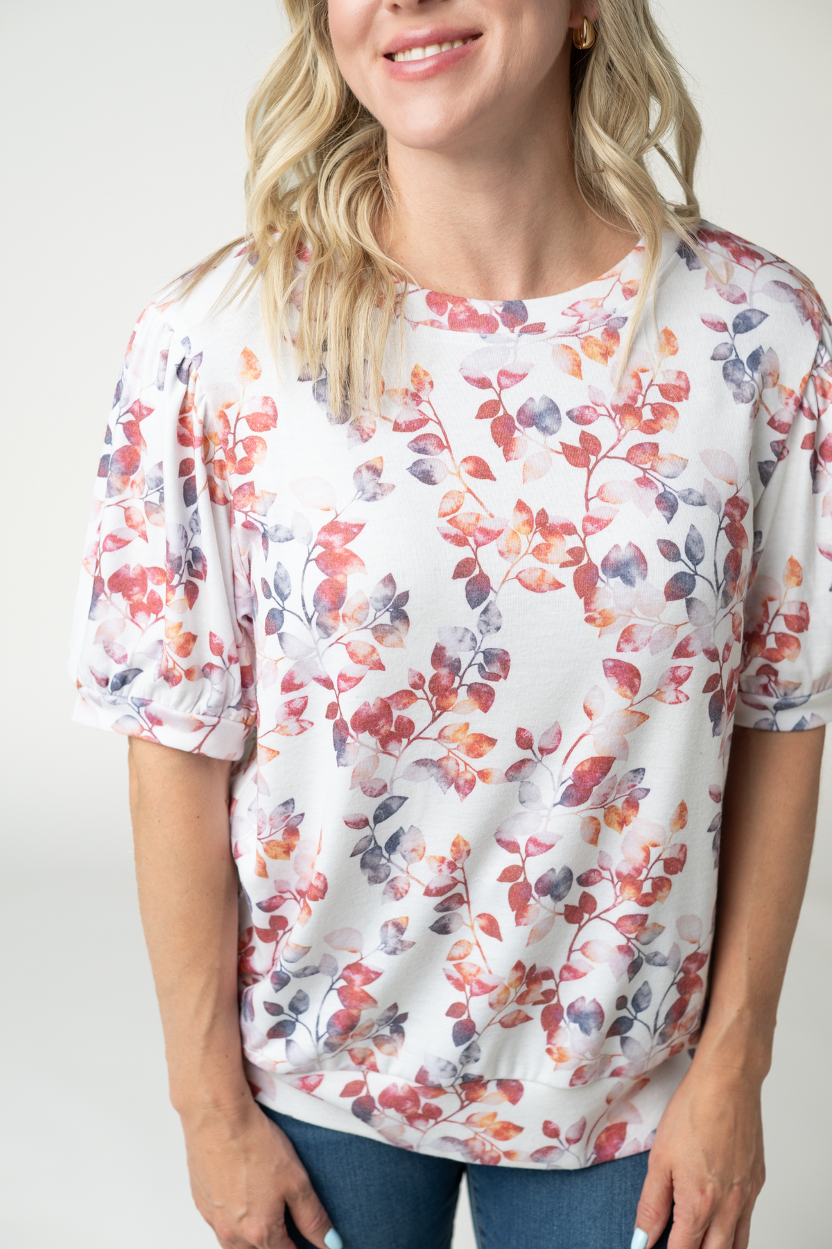 Michelle Mae Katie Cozy Top - Autumn Watercolor