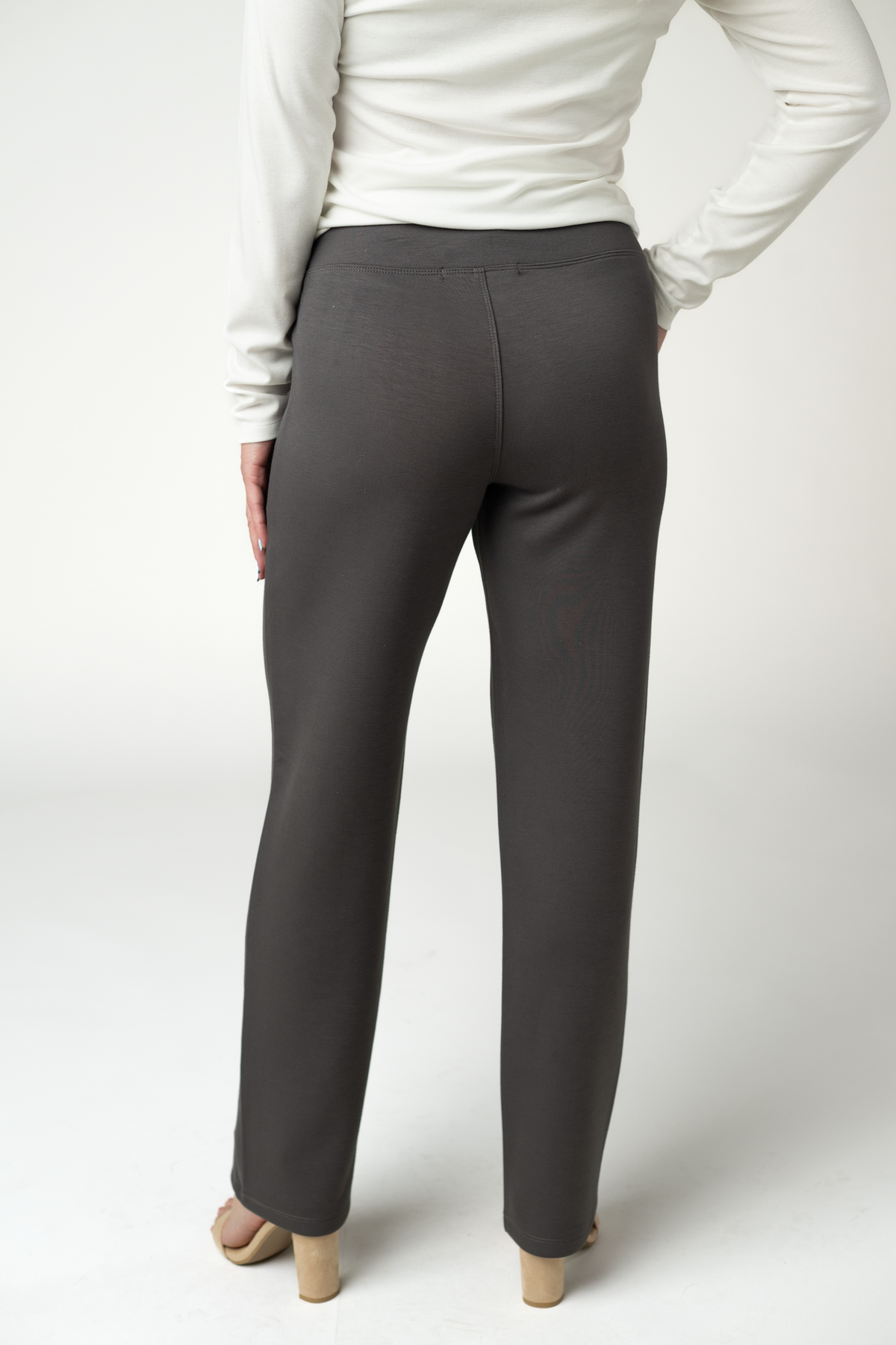 Michelle Mae Luxe Ankle Bottoms- Charcoal