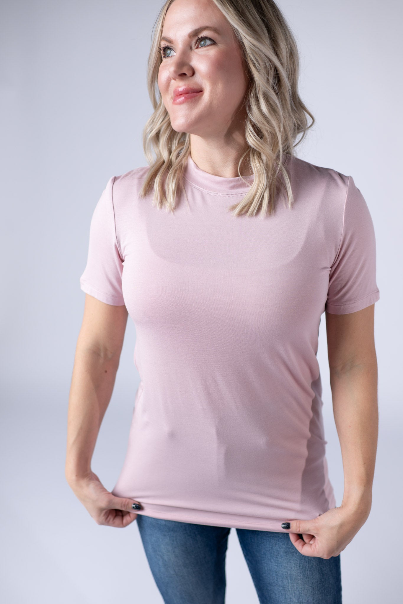 IN STOCK Blair Short Sleeve Top - Blush