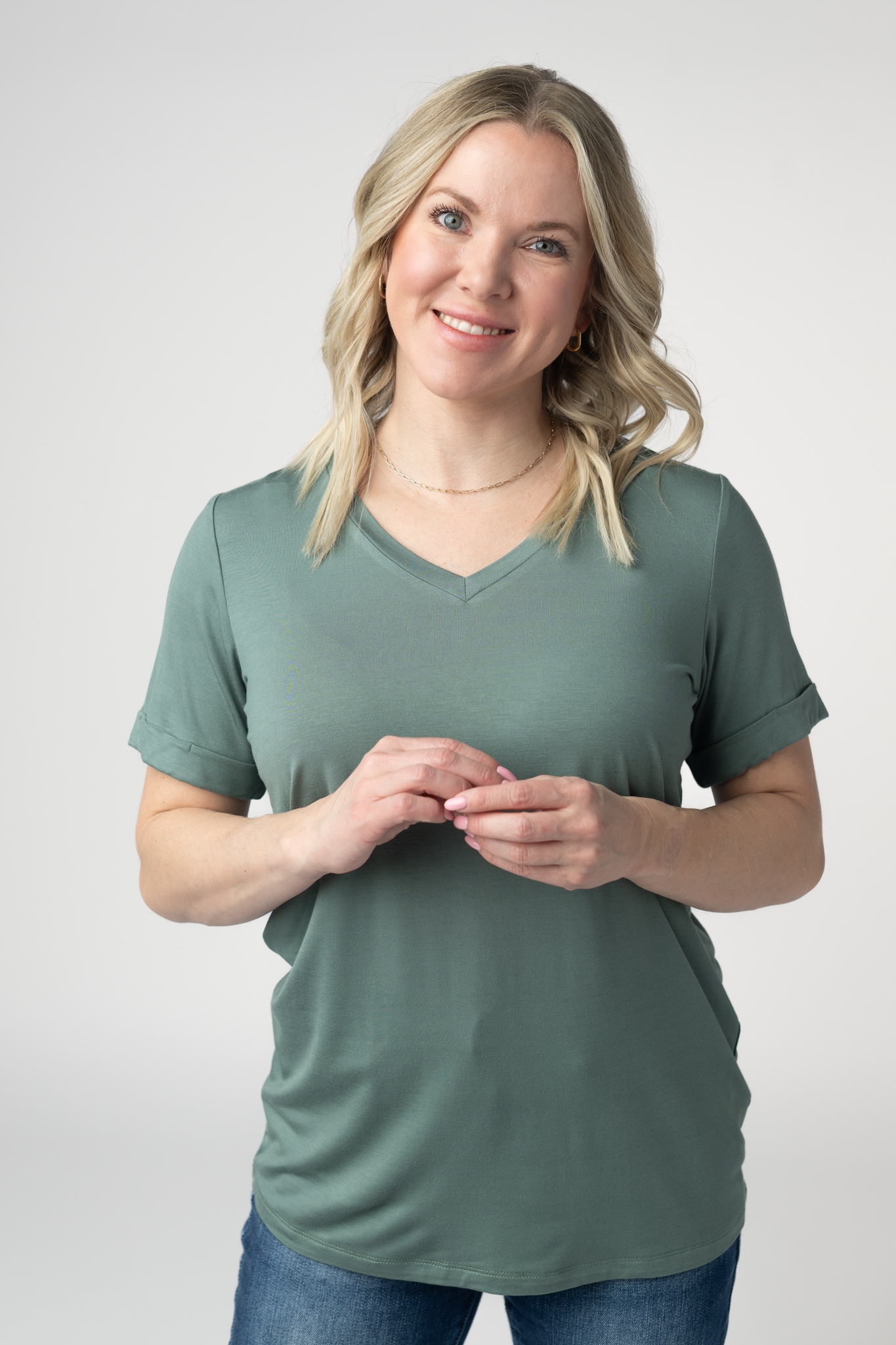 Michelle Mae Sophie Top - Dusty Jade