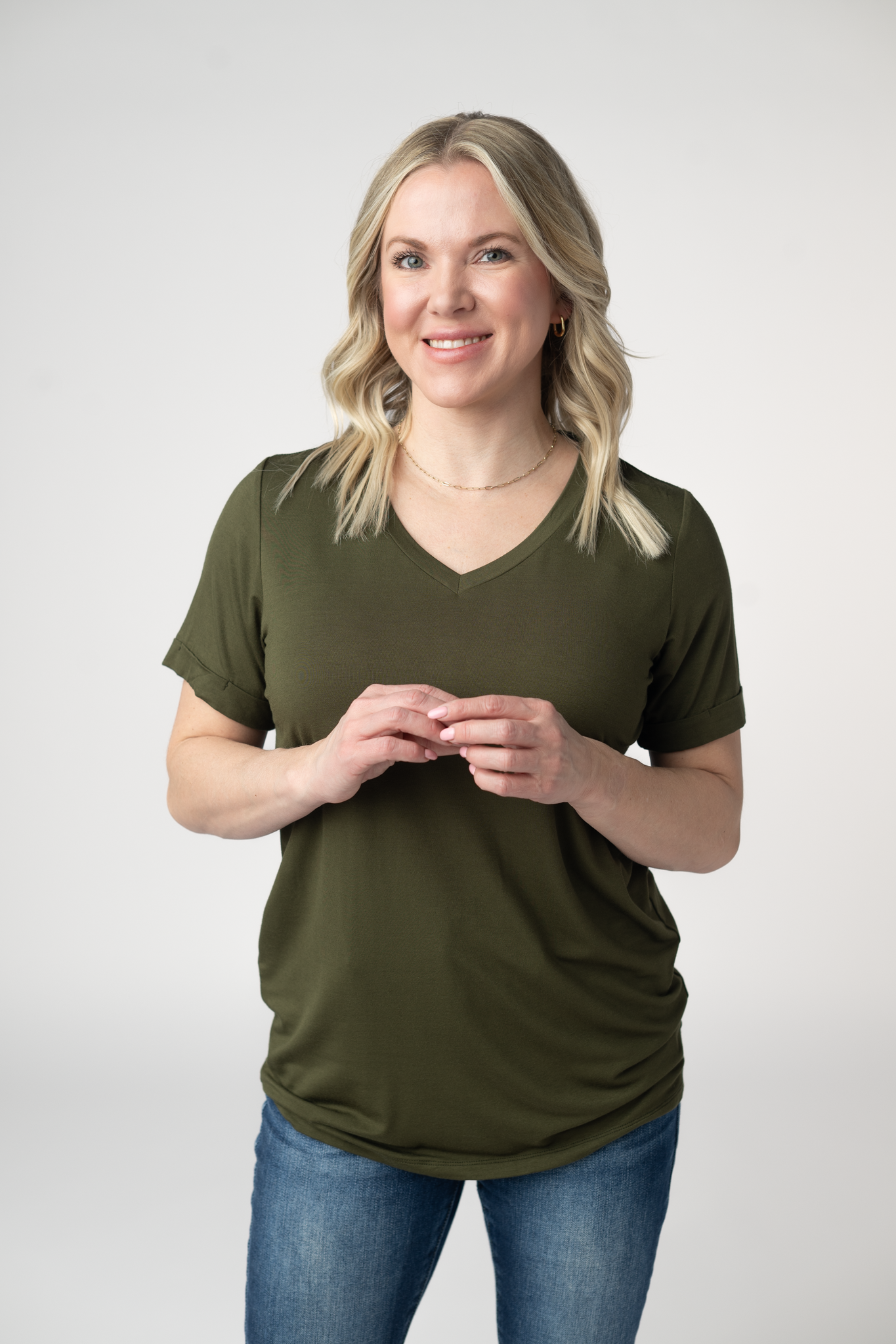 Michelle Mae Sophie Top - Dark Olive