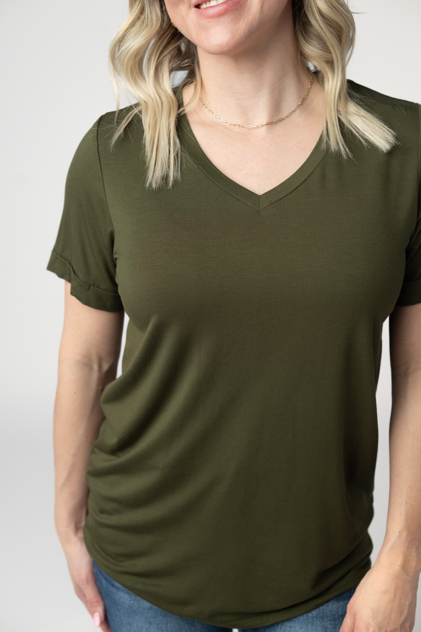 Michelle Mae Sophie Top - Dark Olive