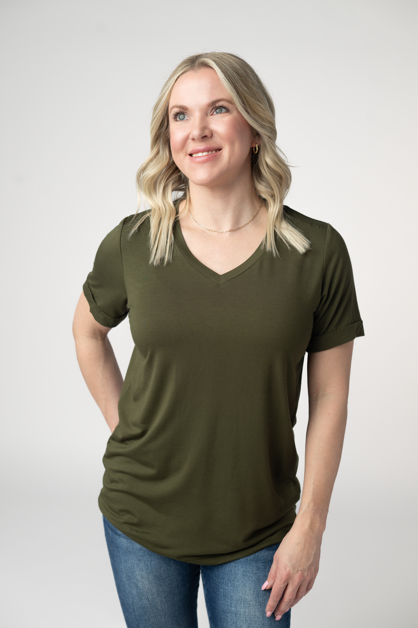 Michelle Mae Sophie Top - Dark Olive