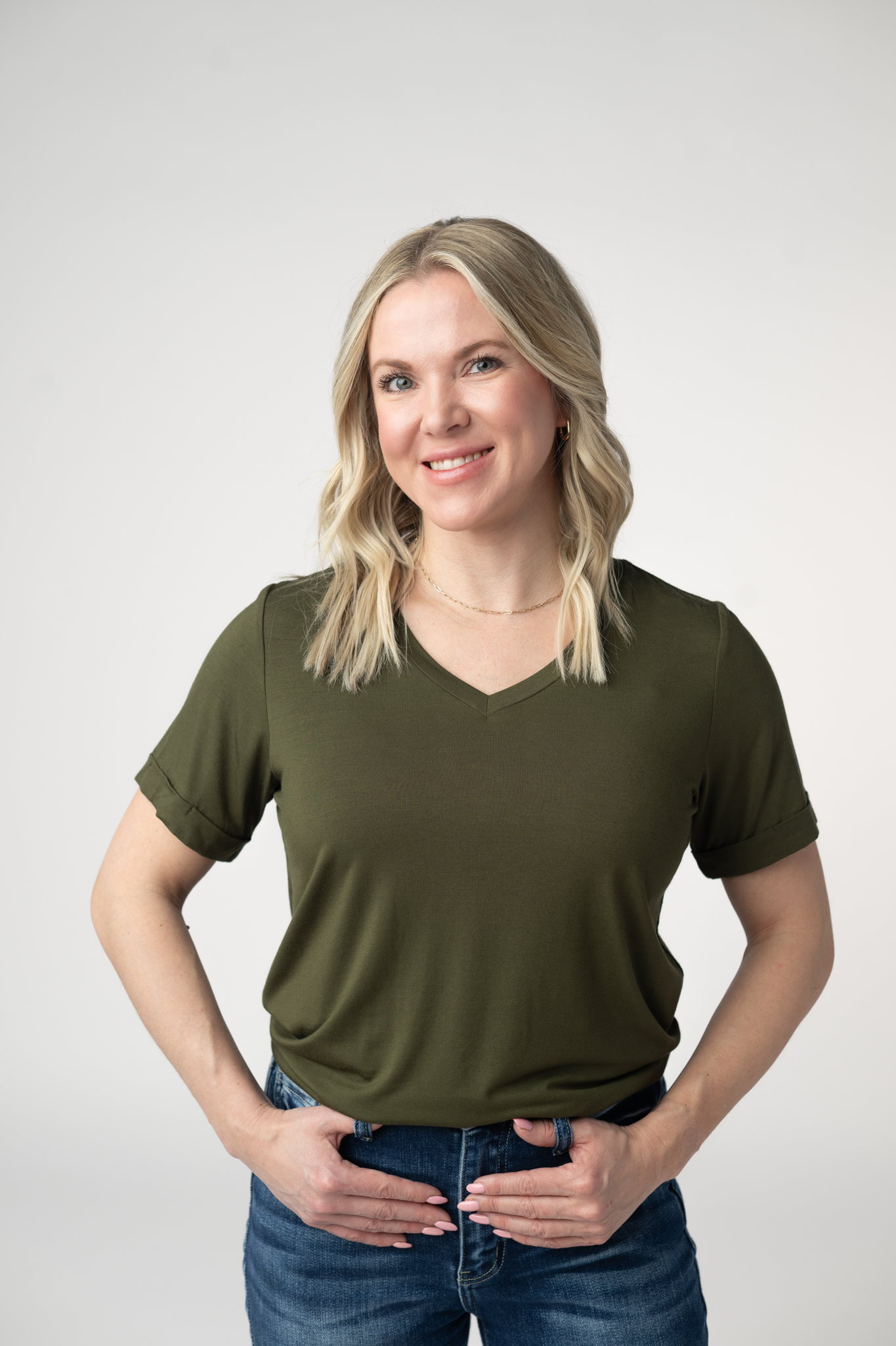 Michelle Mae Sophie Top - Dark Olive