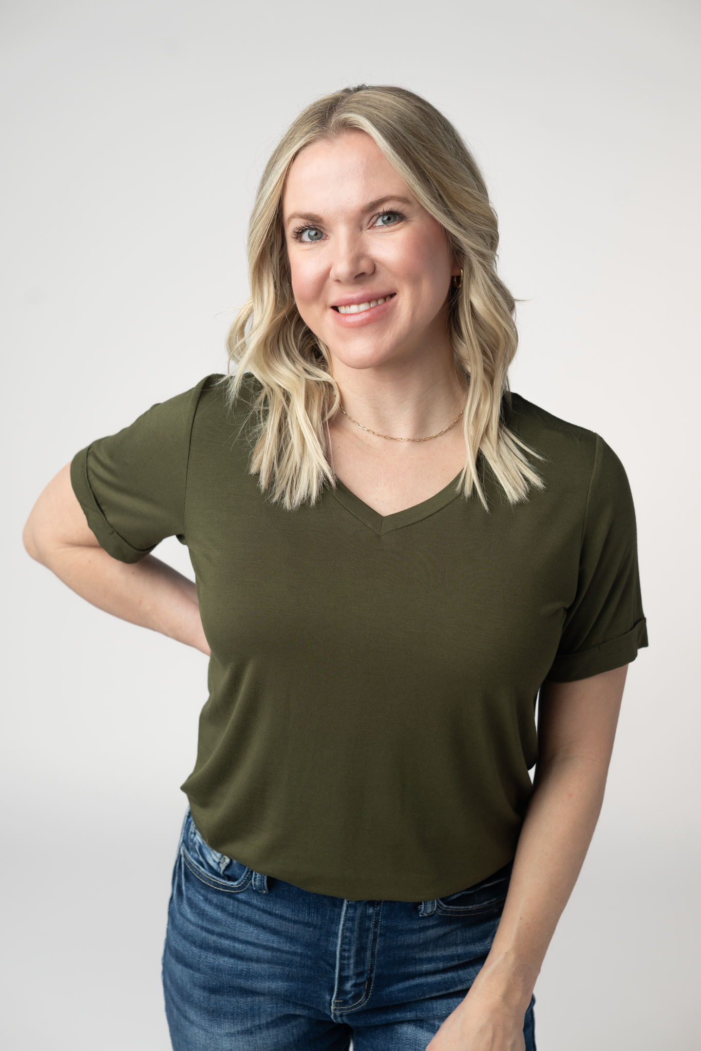 Michelle Mae Sophie Top - Dark Olive