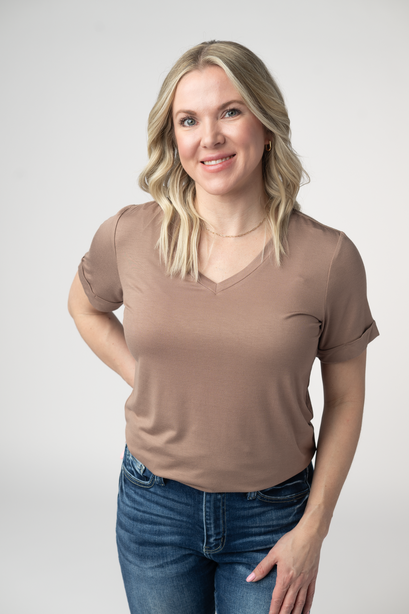 Michelle Mae Sophie Top - Mocha