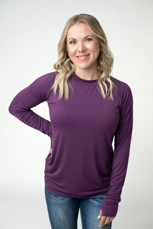 Michelle Mae Blair Long Sleeve Top - Purple