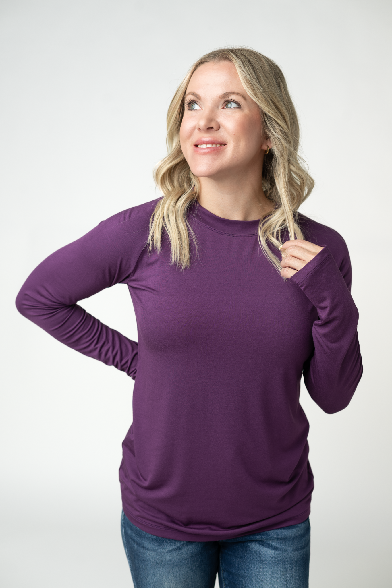 Michelle Mae Blair Long Sleeve Top - Purple