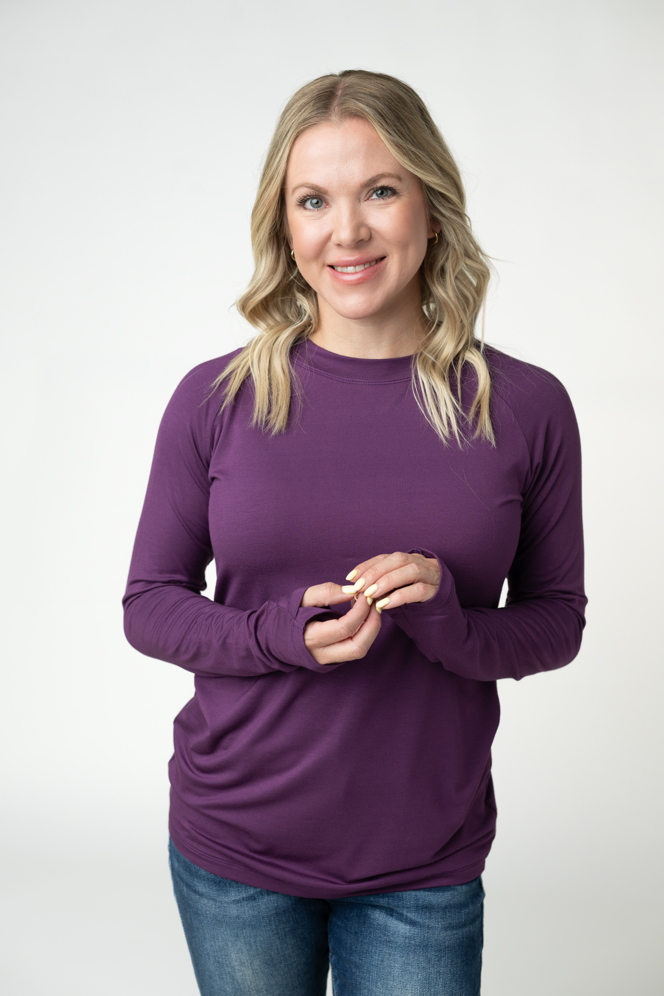 Michelle Mae Blair Long Sleeve Top - Purple